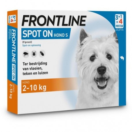 Frontline hond 2 tot 10 kg 4 pipet