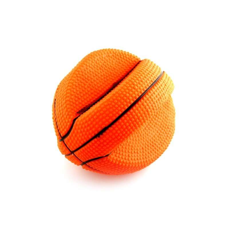 Productief Echt Ontdek Vinyl oranje basketbal ingedeukt, voor middelgrote en grote honden